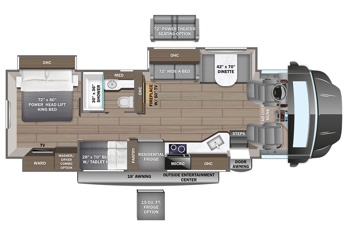 2024 Entegra Accolade 37L Floorplan Image