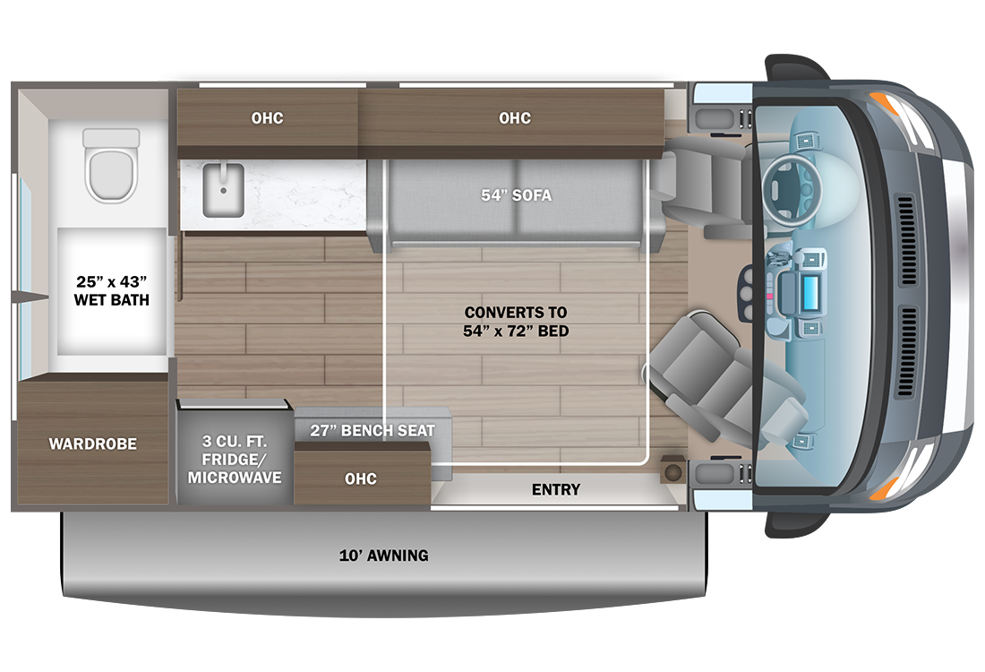 2024 Entegra Arc 18C Floorplan Image