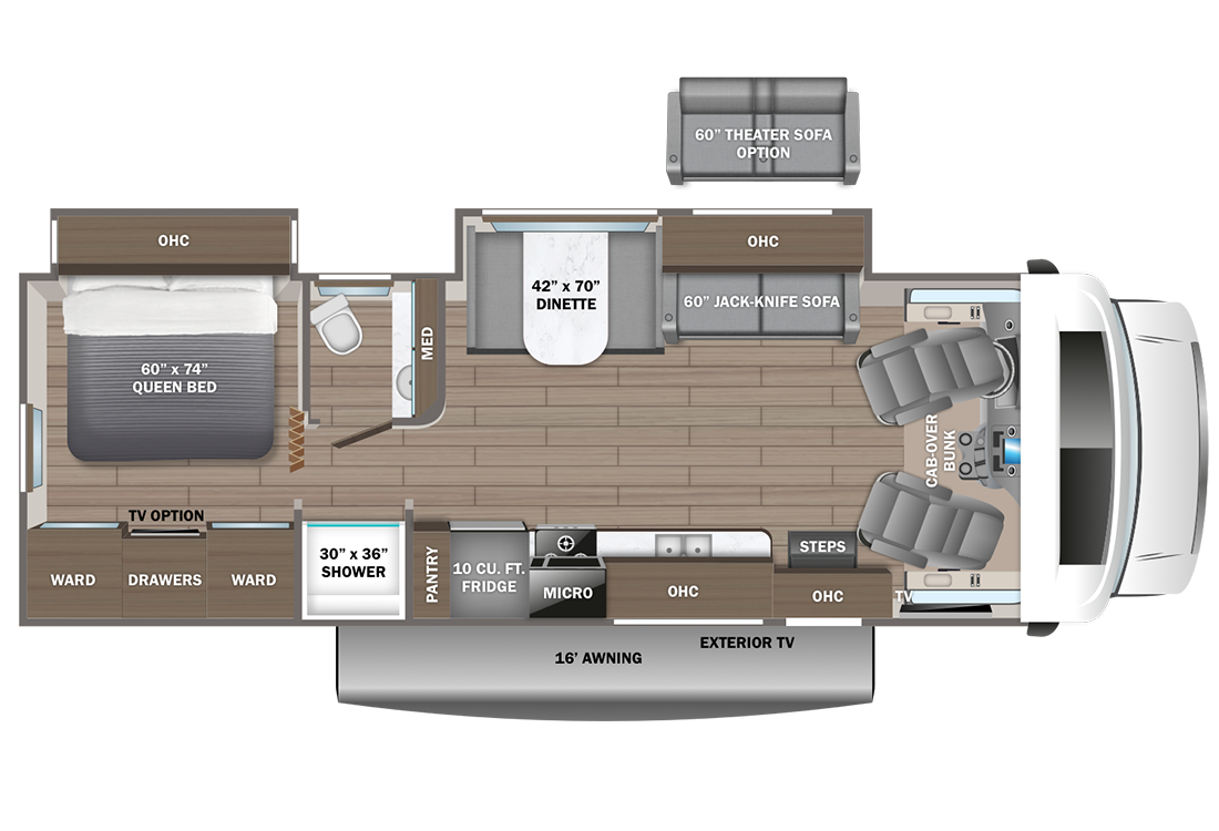 2024 Entegra Odyssey 29V Floorplan Image