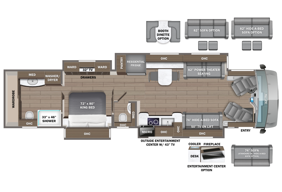 2025 Entegra Anthem 44W Floorplan Image