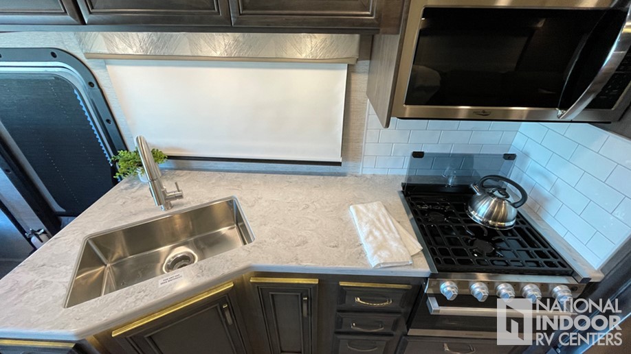 Looking for ideas for an insert to cover the sink in our Jayco 212QB for  more counter space.Is there a ready made piece or do we need to have  something made? 